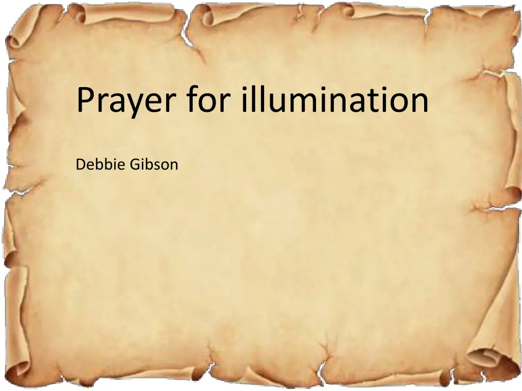 prayer for illumination