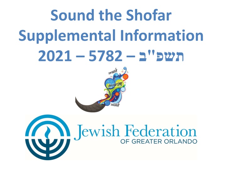 sound the shofar supplemental information 2021