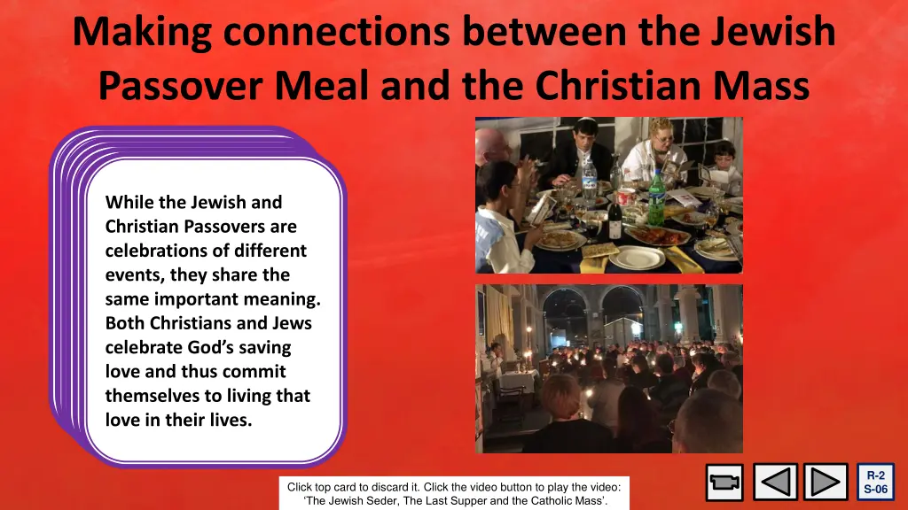 making connections between the jewish passover