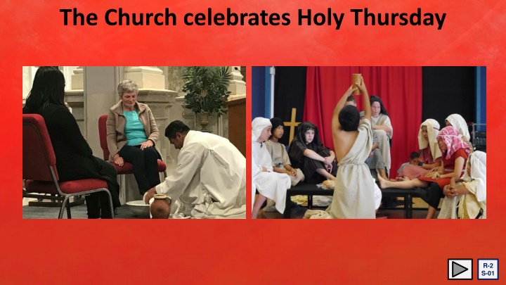 the church celebrates holy thursday