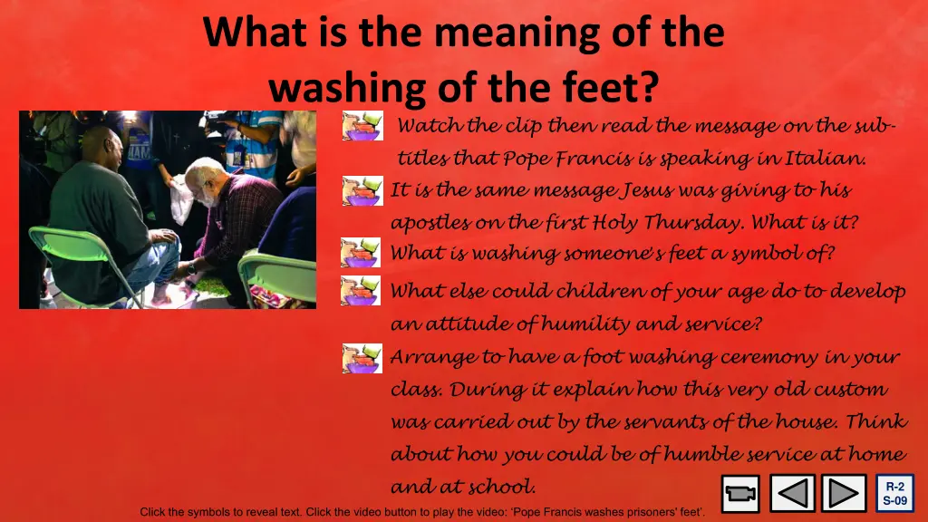 what is the meaning of the washing of the feet