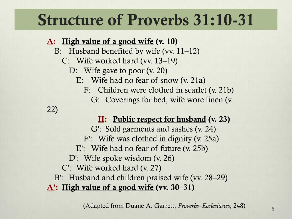 structure of proverbs 31 10 31 1