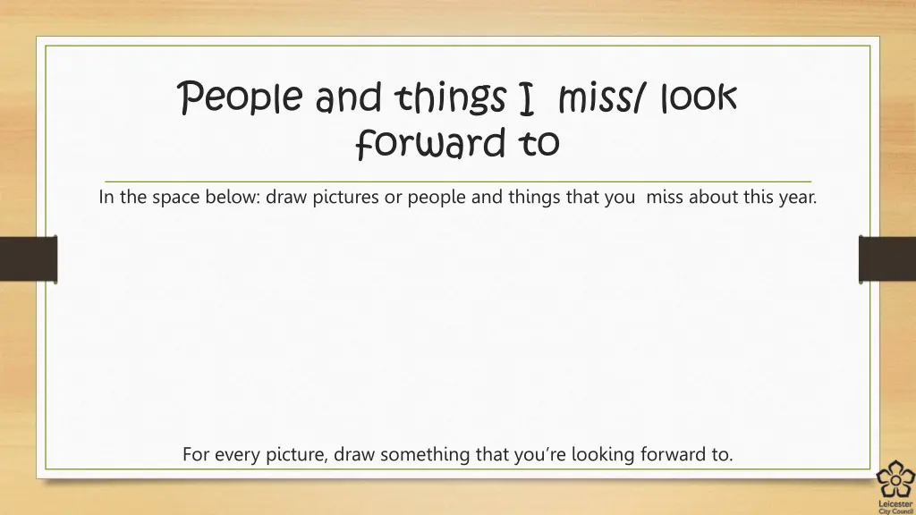 people and things i miss look forward to