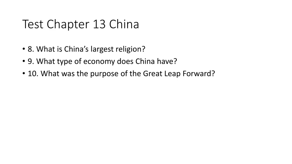 test chapter 13 china