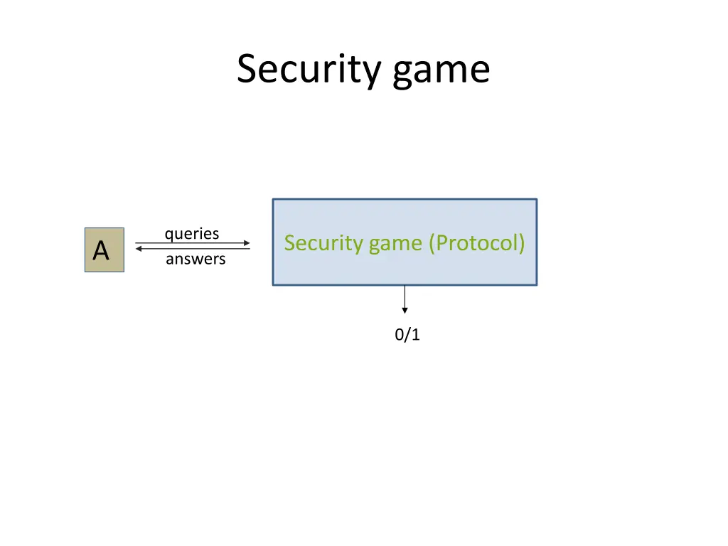 security game