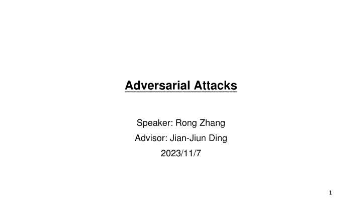 adversarial attacks