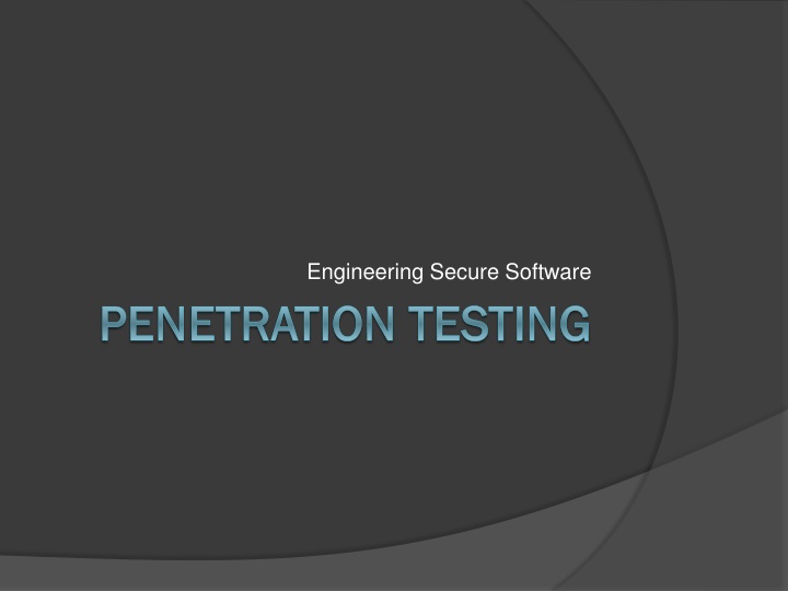 engineering secure software