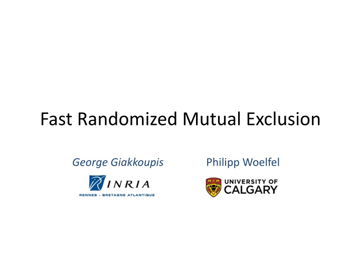 fast randomized mutual exclusion