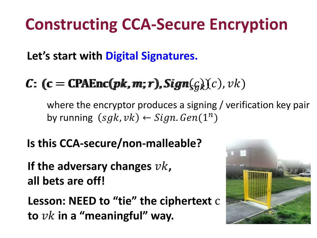 constructing cca secure encryption