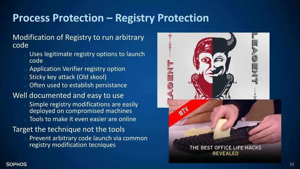 process protection registry protection