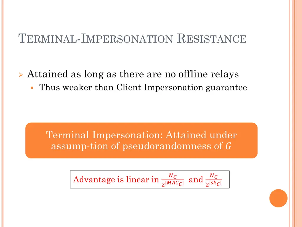 t erminal i mpersonation r esistance