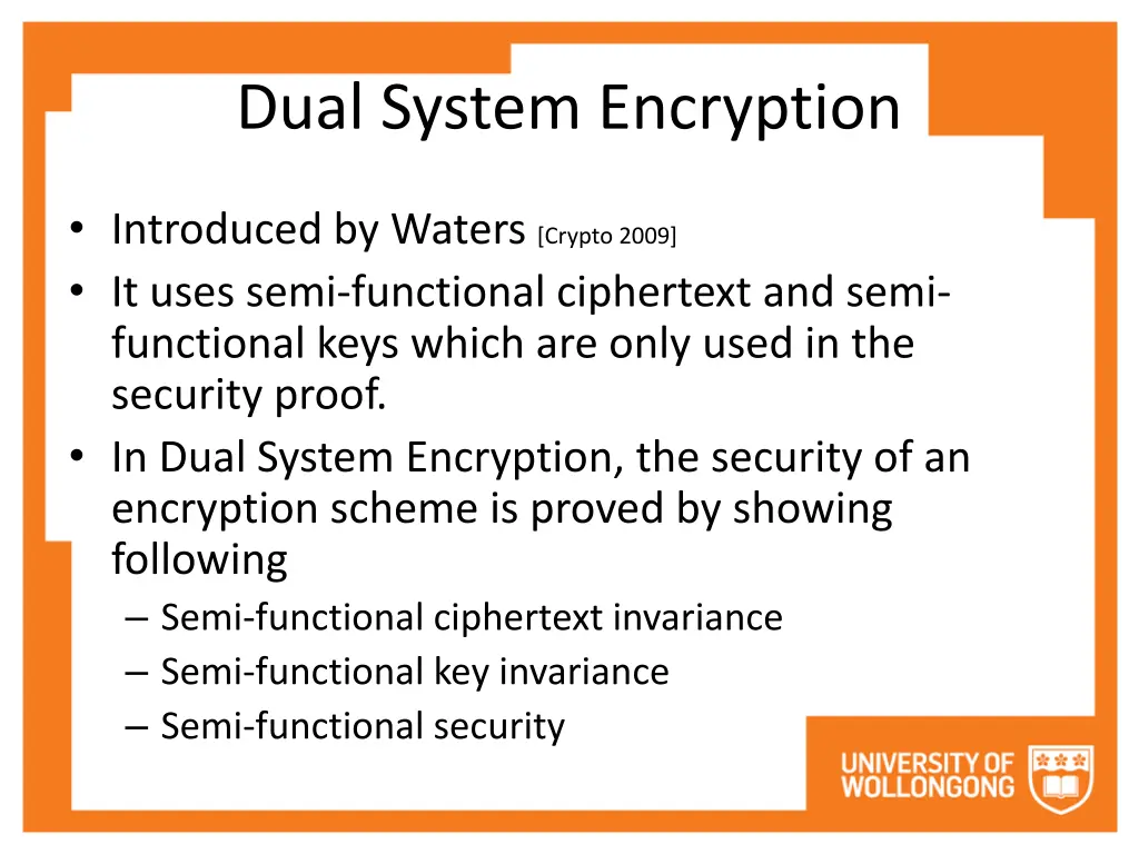 dual system encryption