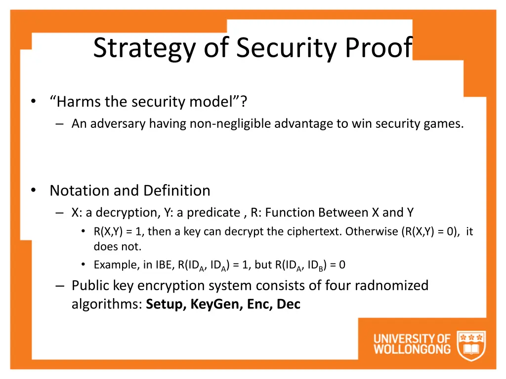 strategy of security proof 2