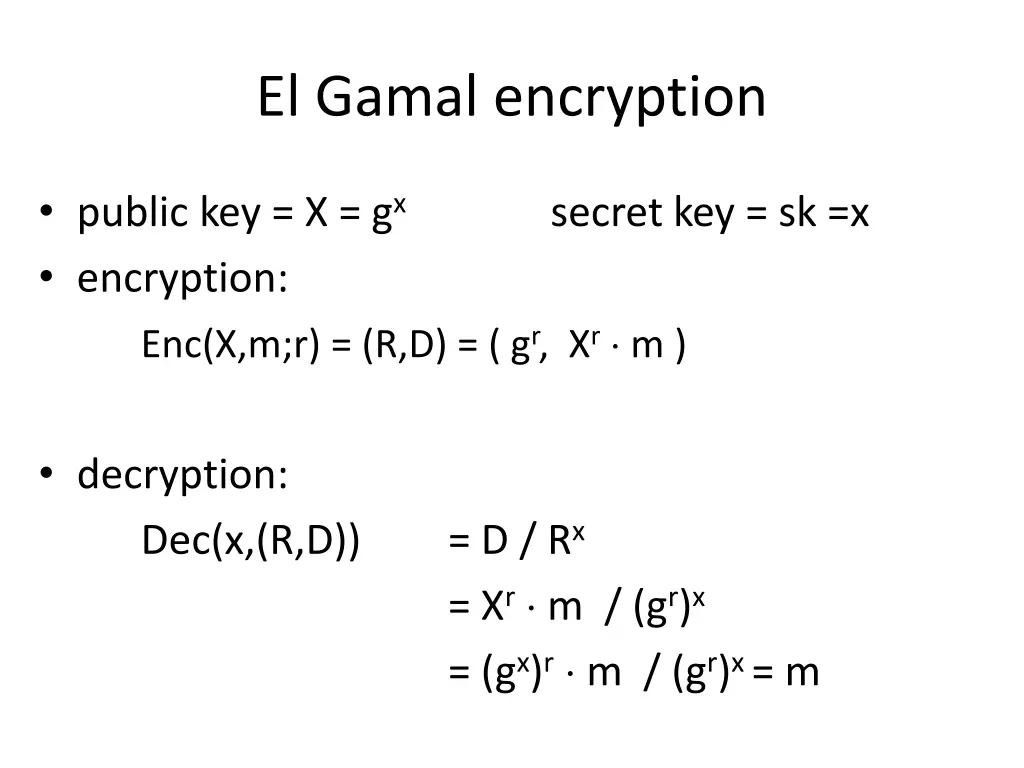 el gamal encryption