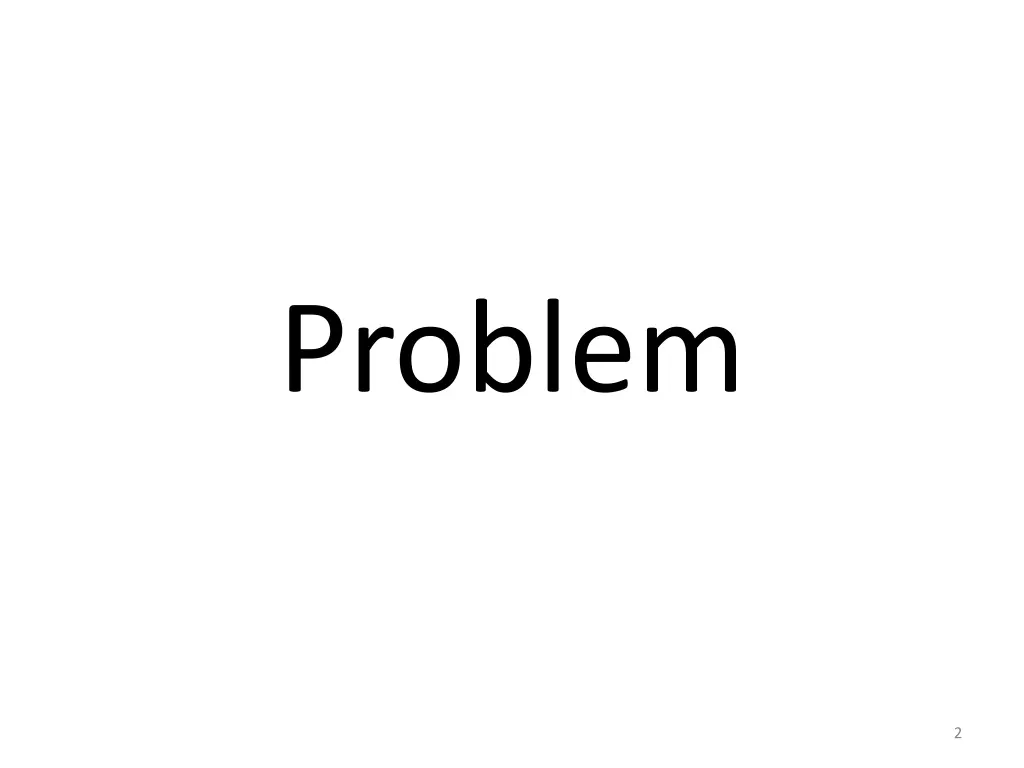 problem