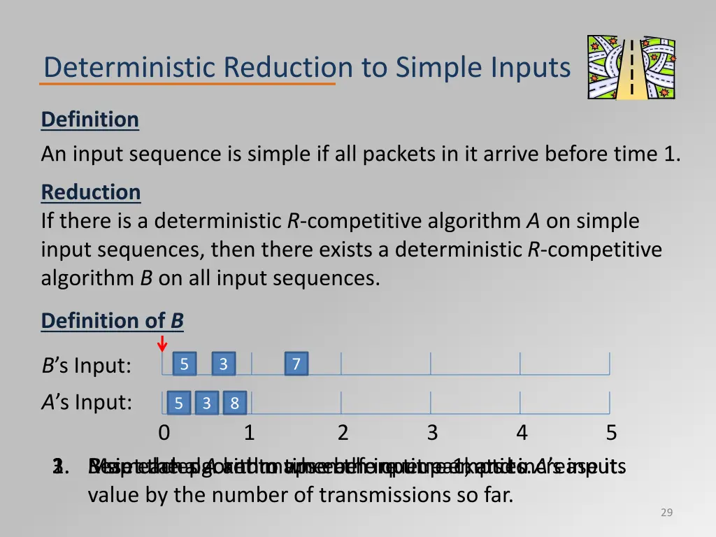 deterministic reduction to simple inputs