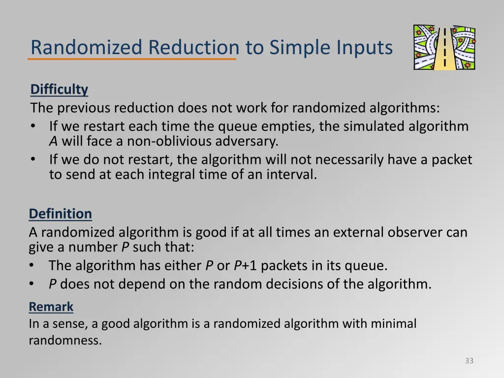 randomized reduction to simple inputs