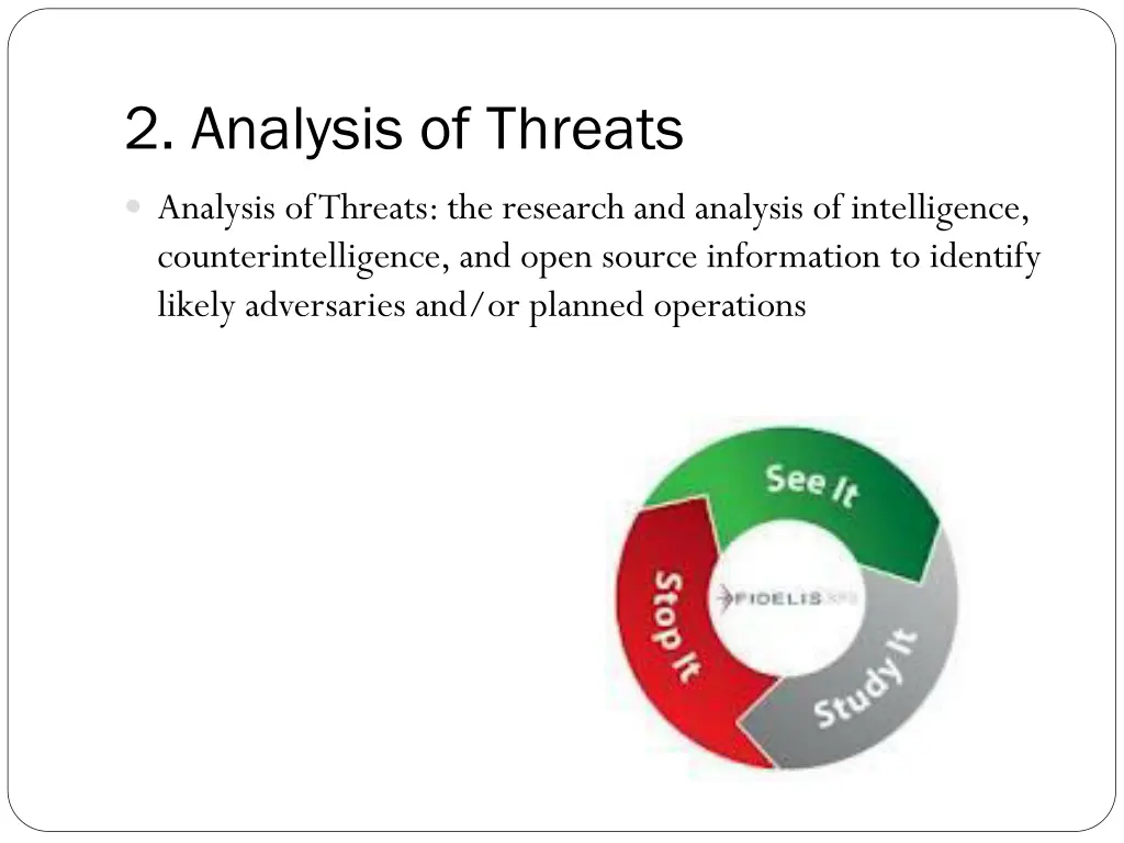 2 analysis of threats