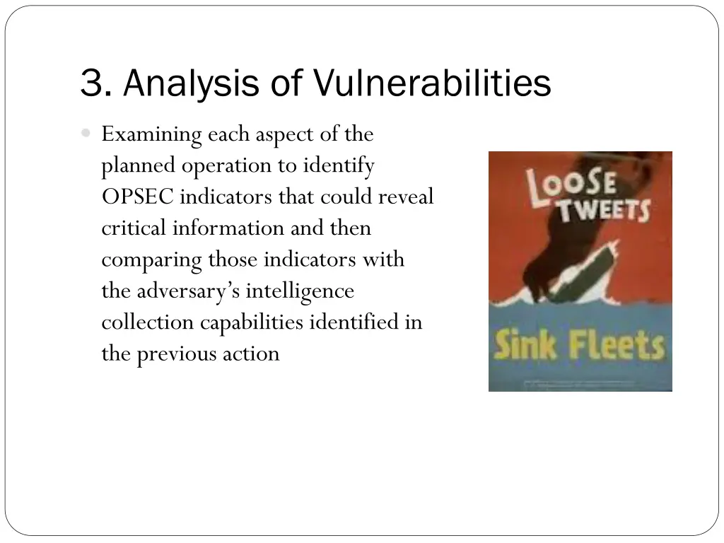 3 analysis of vulnerabilities