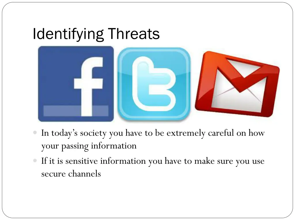 identifying threats