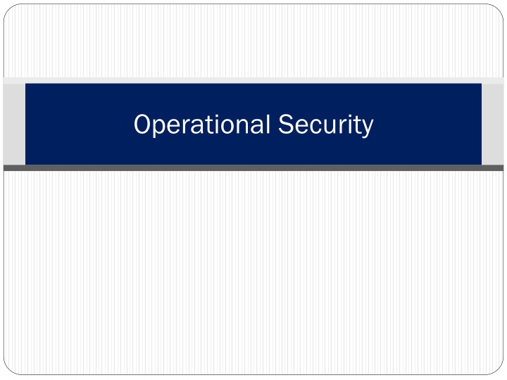 operational security