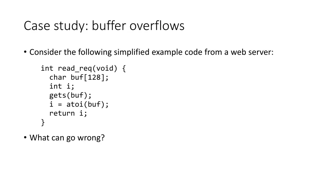 case study buffer overflows 2