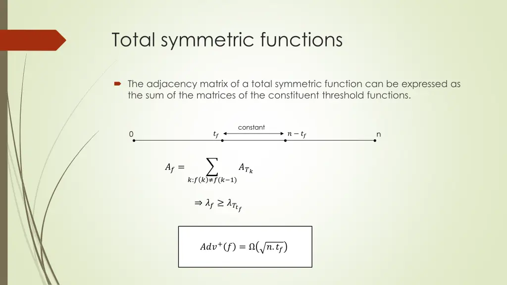 total symmetric functions