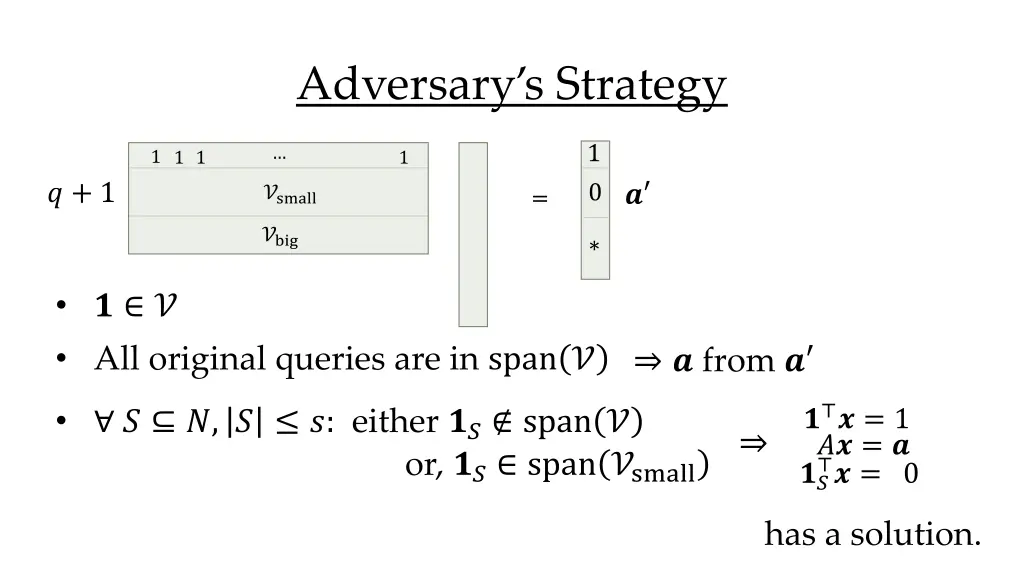 adversary s strategy 1