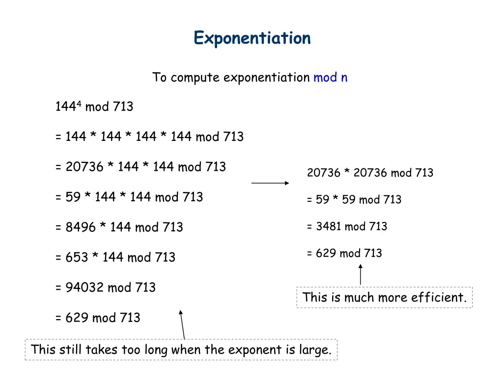 exponentiation