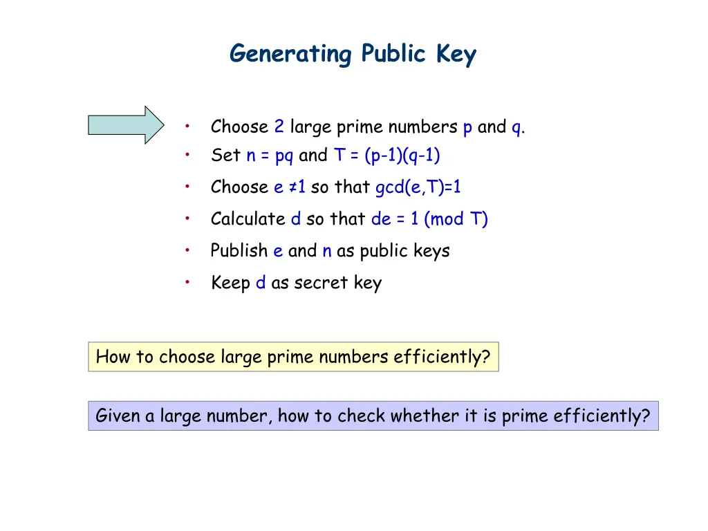 generating public key 1