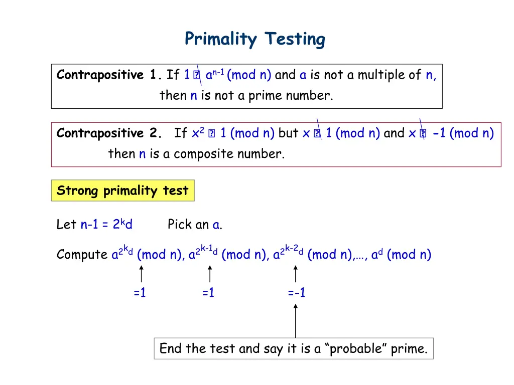 primality testing 10