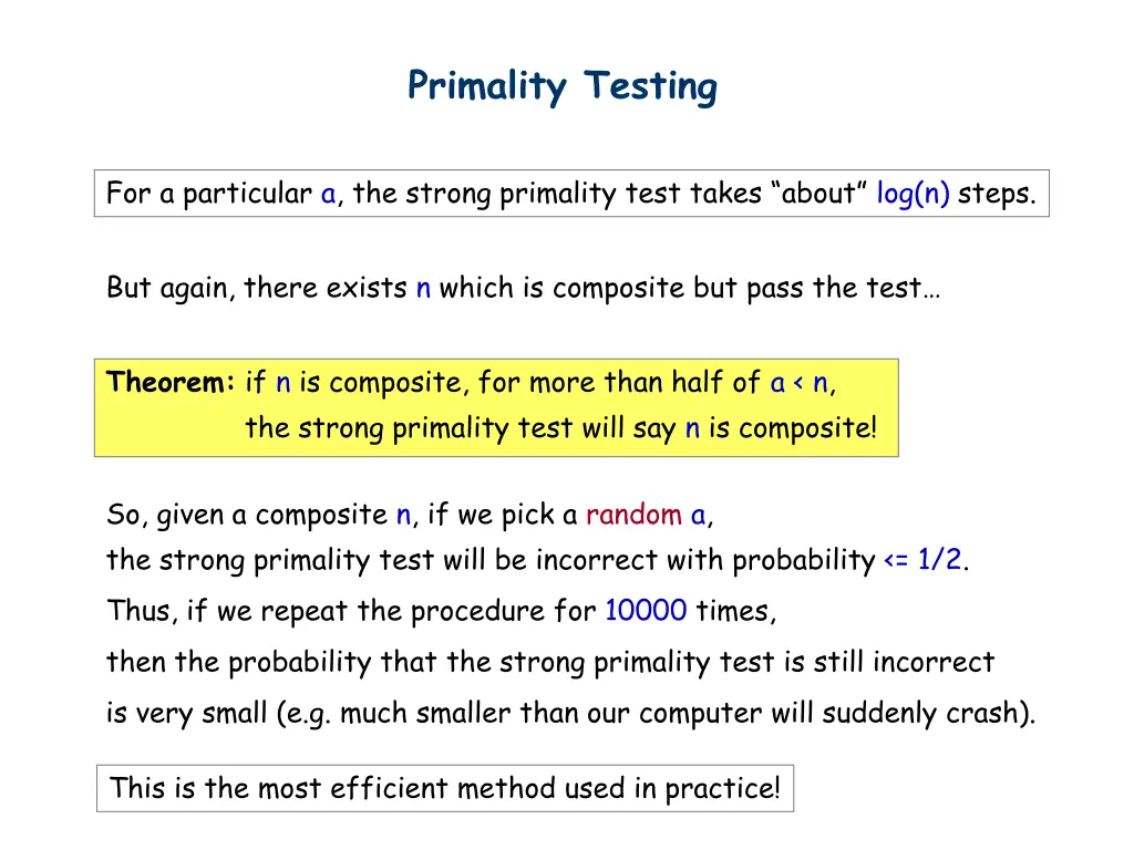 primality testing 13