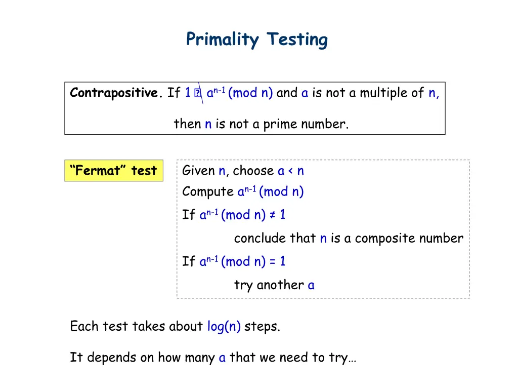 primality testing 4