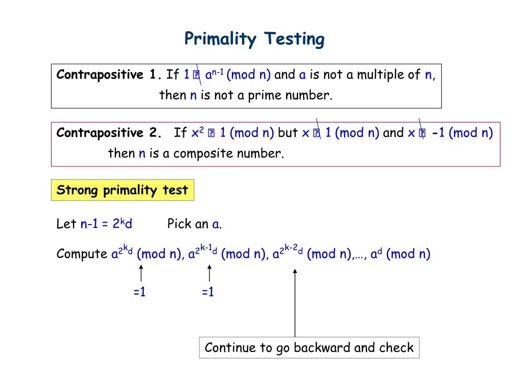 primality testing 9