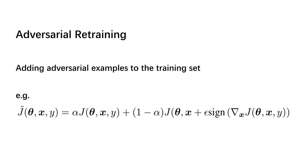 adversarial retraining