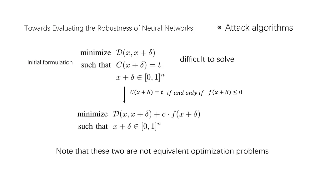 attack algorithms 1