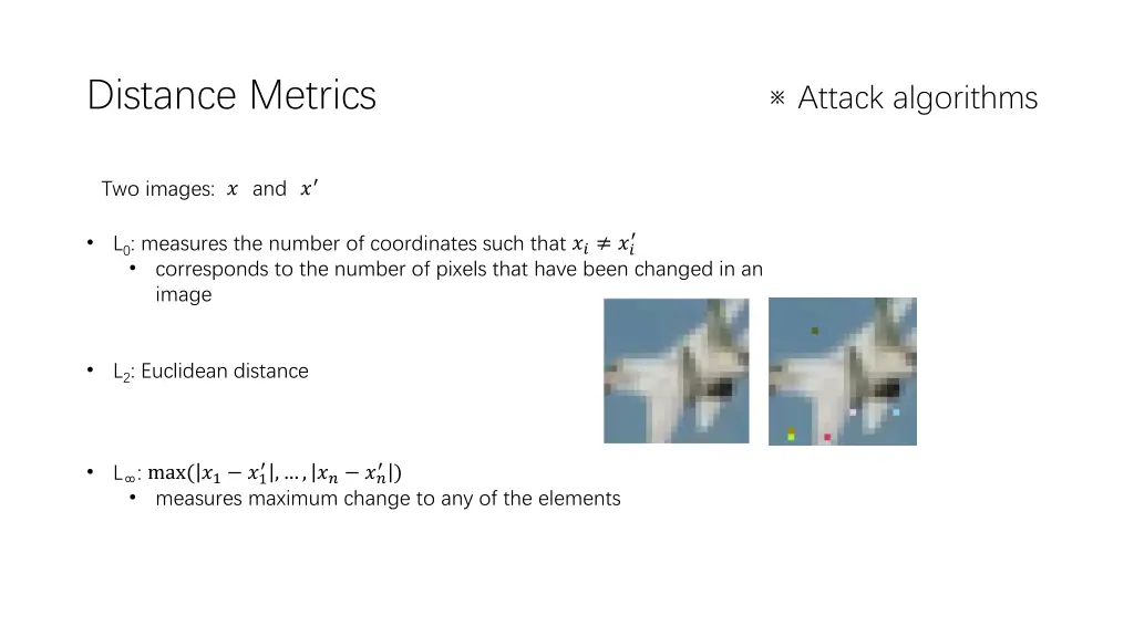 distance metrics