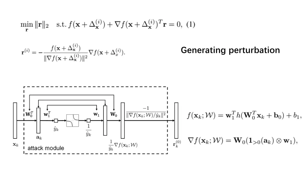 generating perturbation