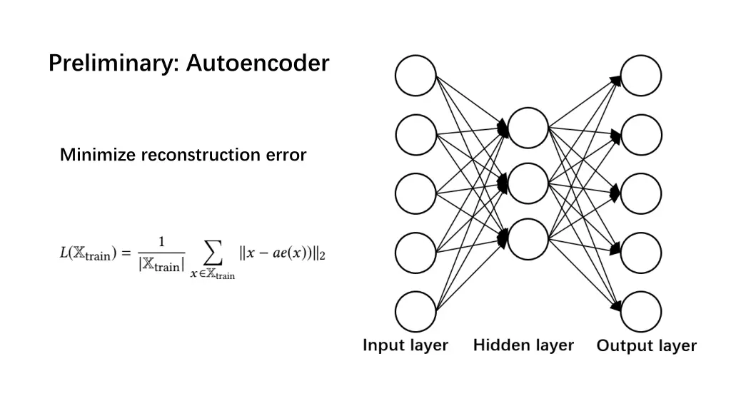 preliminary autoencoder