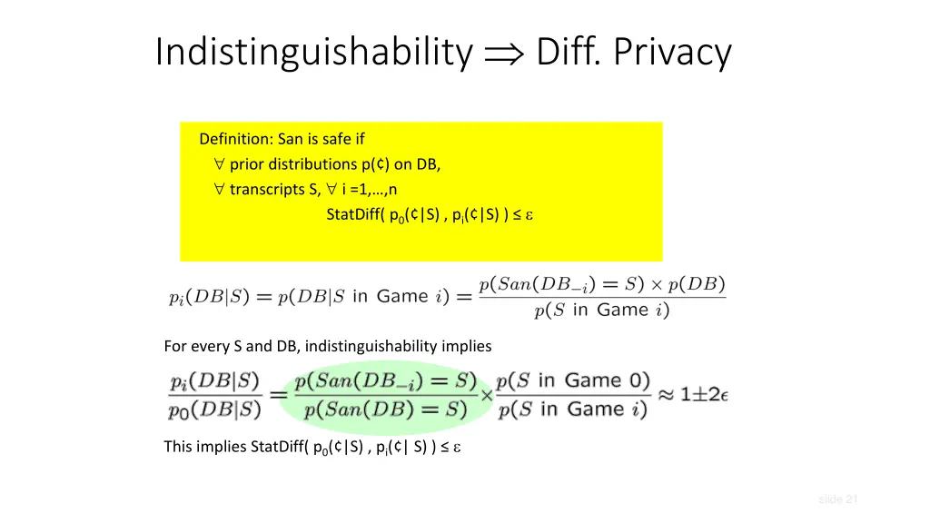 indistinguishability diff privacy