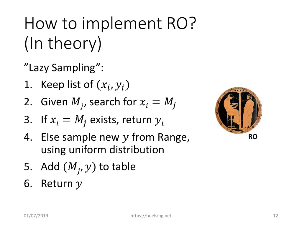 how to implement ro in theory