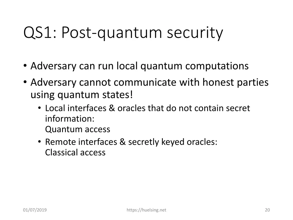 qs1 post quantum security 1