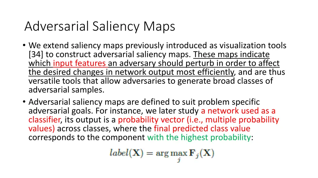 adversarial saliency maps