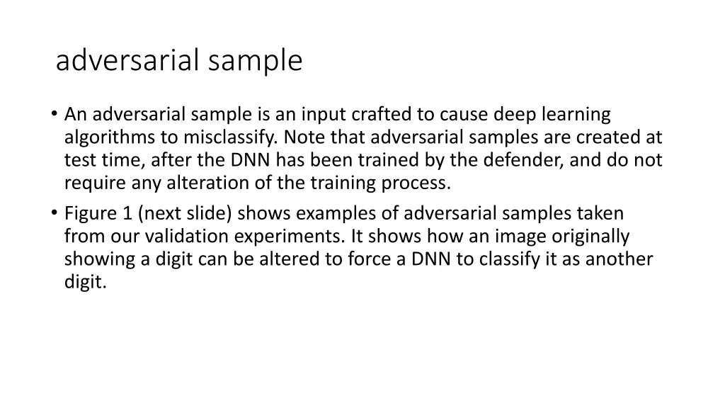 adversarial sample