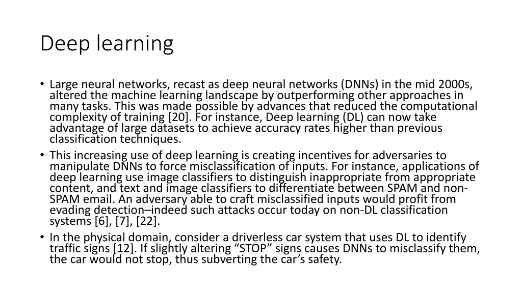 deep learning