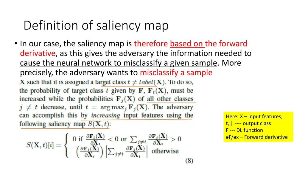 definition of saliency map