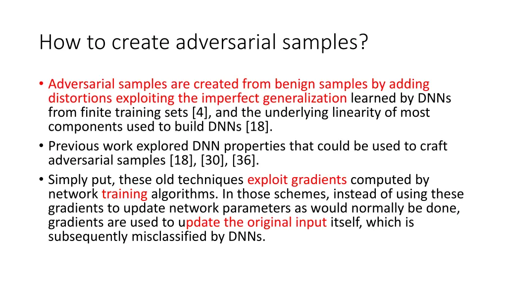 how to create adversarial samples