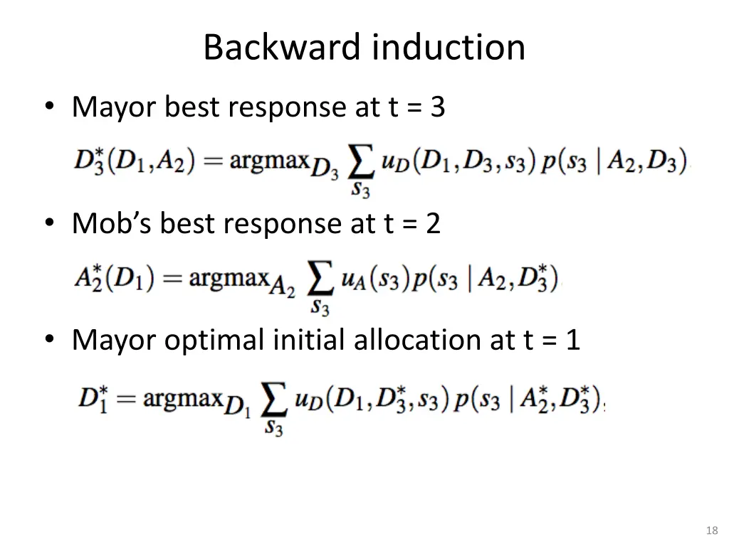 backward induction