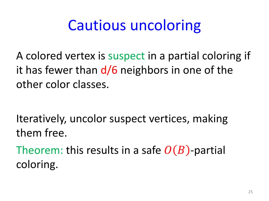 cautious uncoloring