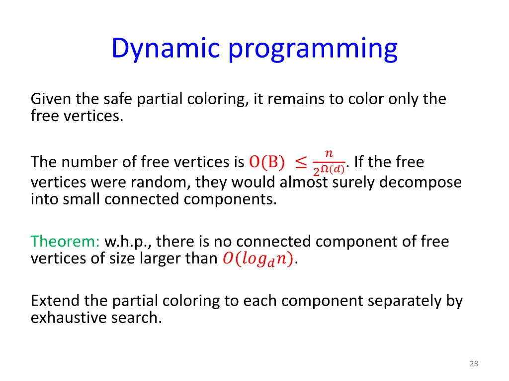 dynamic programming